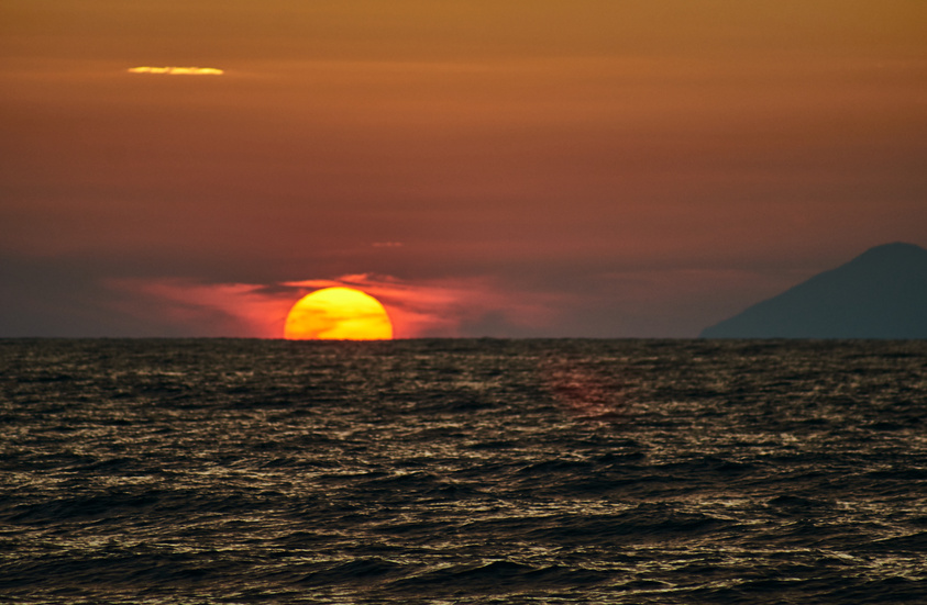 Sunset on the island of Corfu